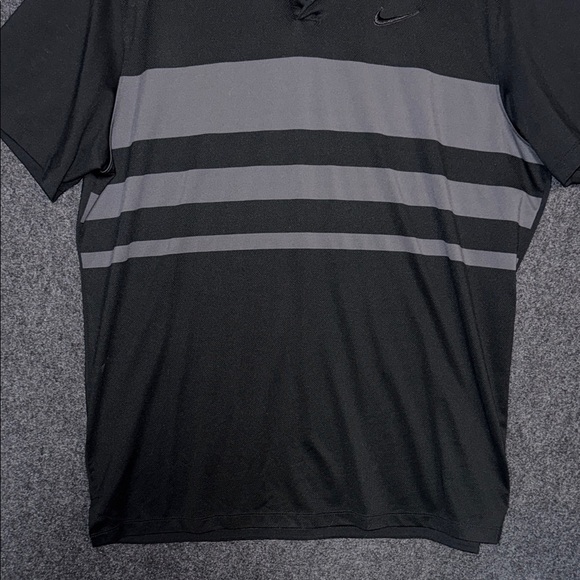 Nike Men's Black and Gray Polo Shirt XL - Picture 5 of 8
